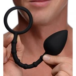 Master Series Imbed Silicone Anal Plug And Cock Ring
