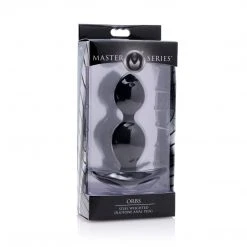 Master Series Orbs Steel Weighted Duotone Silicone Anal Plug