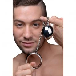 Master Series Stainless Steel Cock Ring And Anal Plug Penis Pleasure