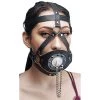 Master Series BDSM Plug Your Hole Open Mouth Leather Head Harness