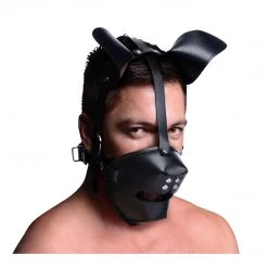Master Series Pup Puppy Play Hood And Breathable Ball Gag BDSM