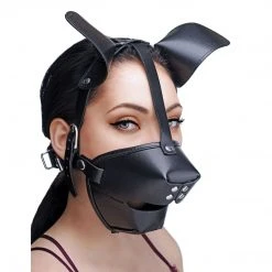 Master Series Pup Puppy Play Hood And Breathable Ball Gag BDSM