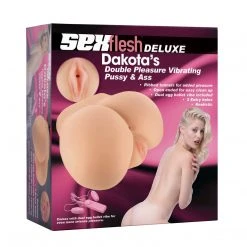 SexFlesh Dakota Double Pleasure Vibrating Pussy And Ass