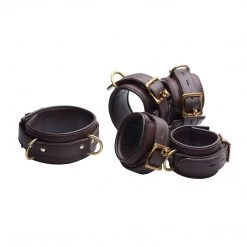 Strict Leather 5 Piece Locking Leather Bondage Set BDSM 6 Strict Leather 5 Piece Locking Leather Bondage Set BDSM