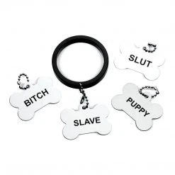 Master Series Recruit Aluminum Cock Ring With 4 Dog Tags
