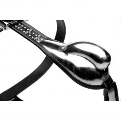 Master Series BDSM Stainless Steel Cock Entrapment Belt