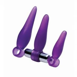 Frisky Anal Fanny Fiddlers 3 Piece Finger Rimmer Set With Vibrating Bullet