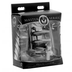 Master Series Deluxe Cleaver Urethral Spreader CBT Chastity Cage BDSM