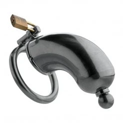 Master Series BDSM Armor Chastity Cage With Removable Urethral Insert