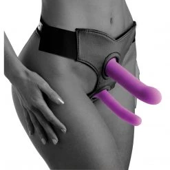 Strap U Incurve Silicone G-spot Duo Dildo Set