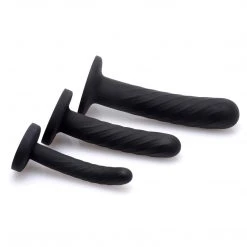 Strap U Dildos & Strap-Ons Trinity Strap-On Silicone 3 Piece Dildo Set –