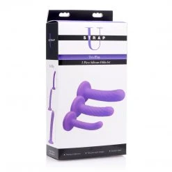 Strap U Tri-Play 3 Piece Silicone Dildo Set