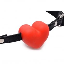 Frisky Heart Beat Silicone Heart Shaped Mouth Gag Couples