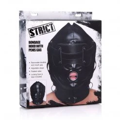 STRICT Bondage Hood With Penis Gag BDSM