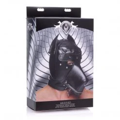 Master Series Muzzled Universal BDSM Hood With Removable Muzzle