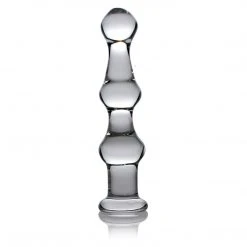 Master Series Mammoth 3 Bumps Glass Dildo BDSM
