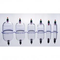 Master Series Penis Pleasure Sukshen 6 Piece Cupping Set With Acu-Points