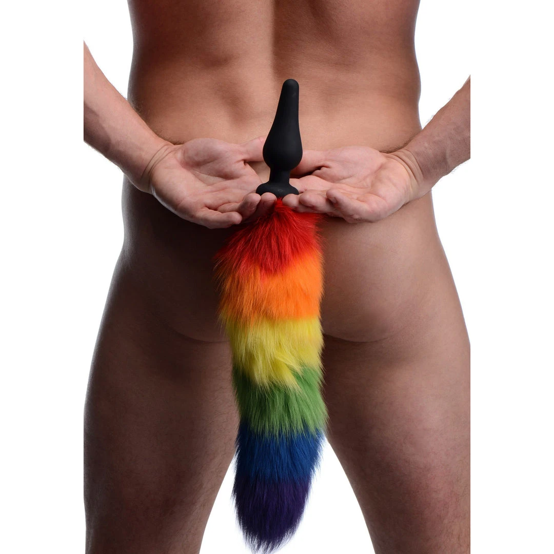 Tailz Rainbow Tail Anal Plug 4 Tailz Rainbow Tail Anal Plug