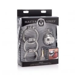 Master Series Exile Deluxe Locking Stainless Steel Confinement Cage BDSM