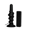 Prostatic Play Coiled Silicone Swirl Vibrating Anal Plug With Remote