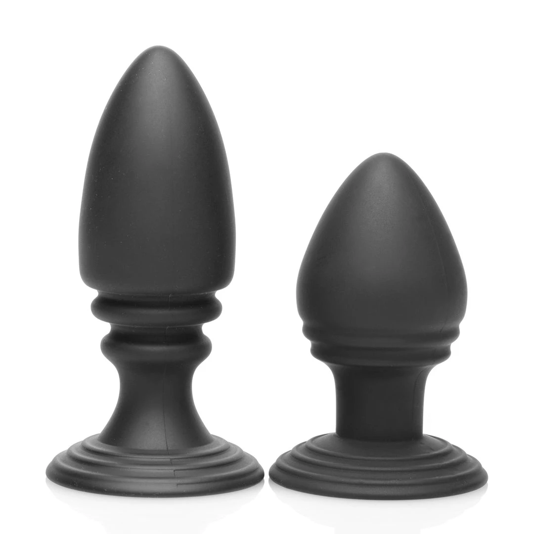 Master Series Duplex Silicone Anal Plug Set 2 Master Series Duplex Silicone Anal Plug Set