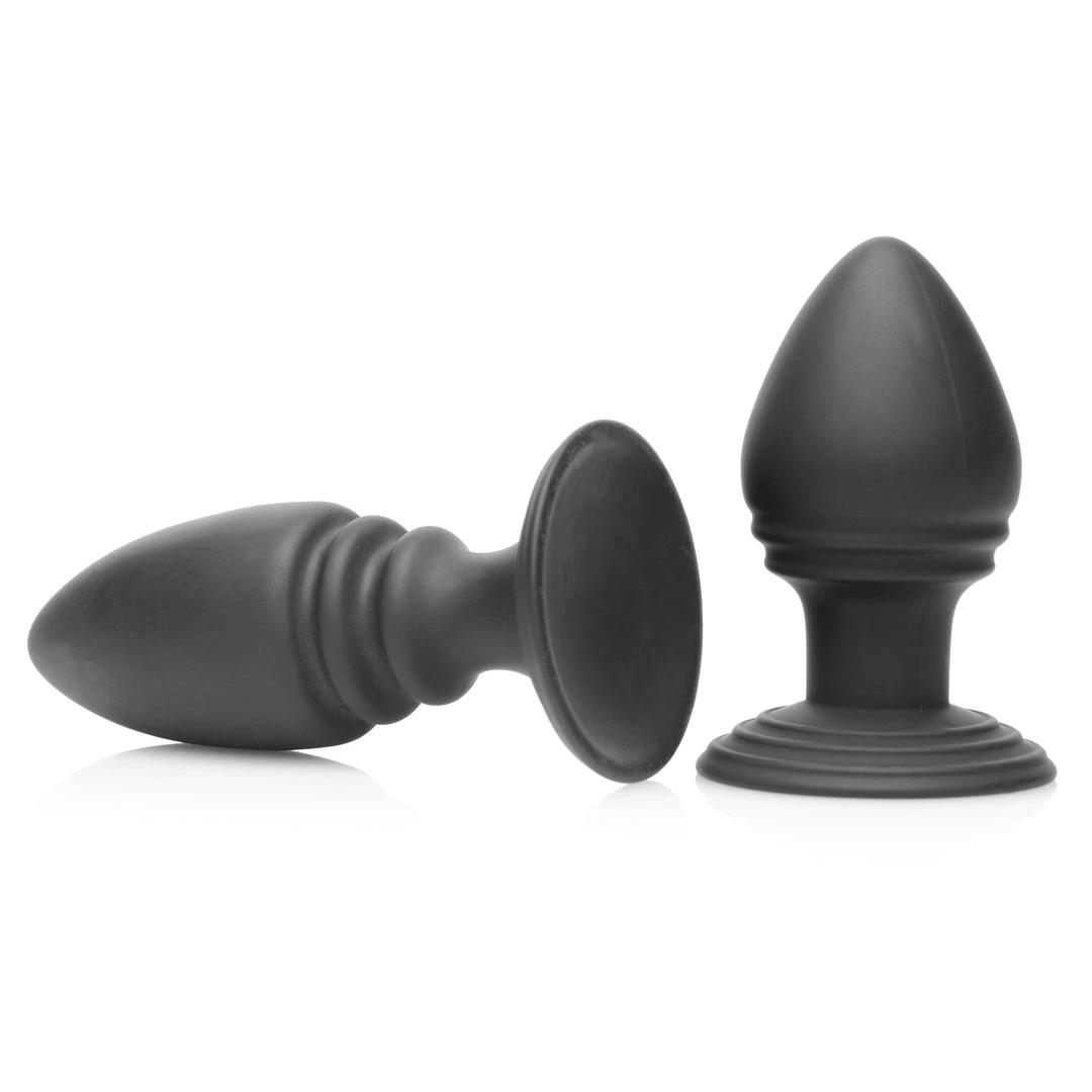 Master Series Duplex Silicone Anal Plug Set 3 Master Series Duplex Silicone Anal Plug Set
