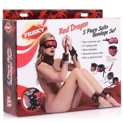 Frisky Dragon 5 Piece Satin Bondage Set Couples