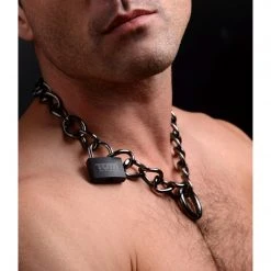 XR Brands Gunmetal Collar With Lock