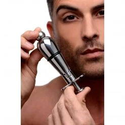 Master Series BDSM Stainless Steel Locking Anal Plug