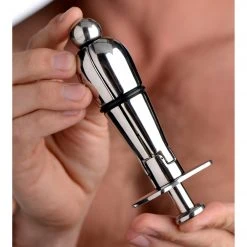 Master Series BDSM Stainless Steel Locking Anal Plug