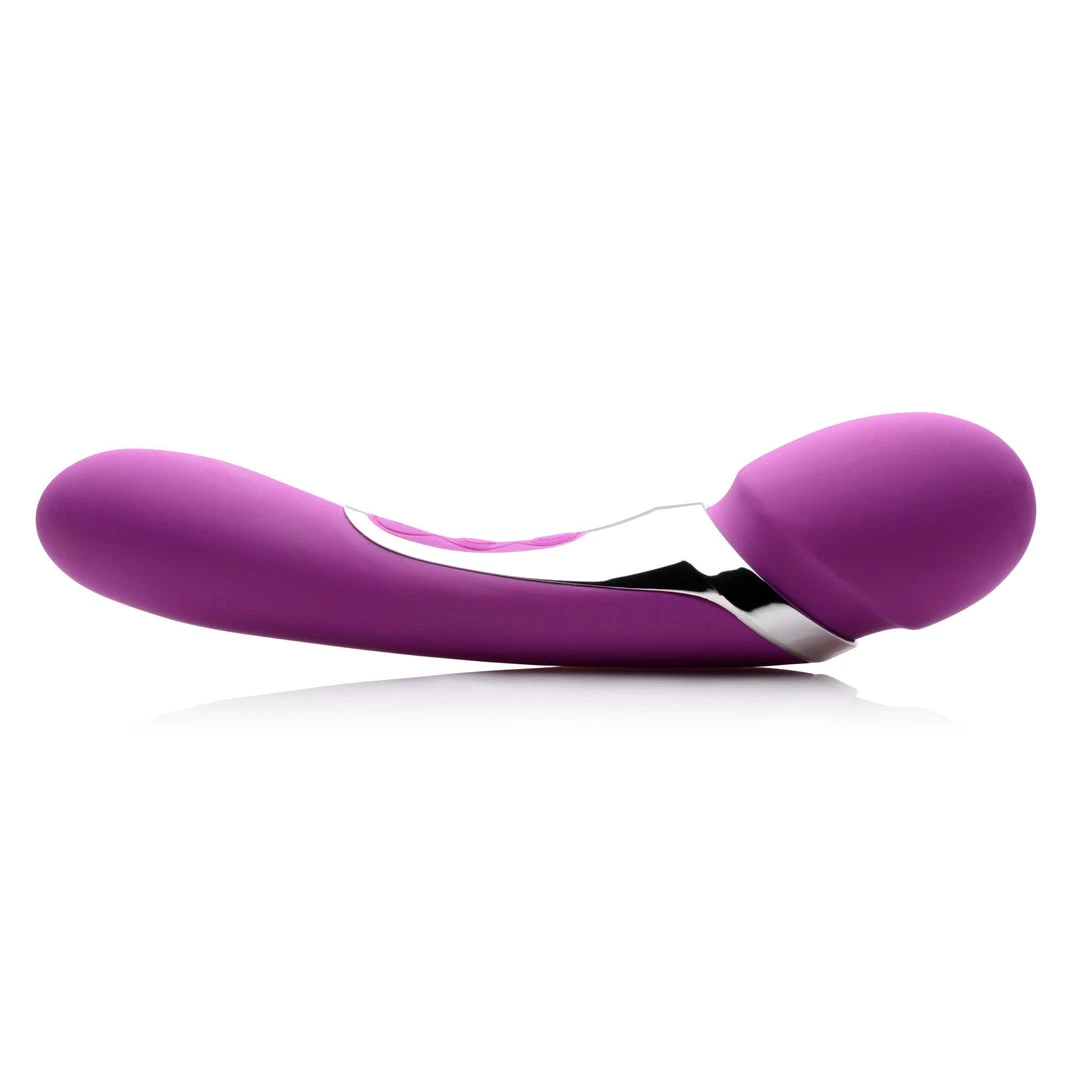 Wand Essentials Vibrators Duo Royale Ultra Powered Dual Ended Silicone Massaging Wand 3 Wand Essentials Vibrators Duo Royale Ultra Powered Dual Ended Silicone Massaging Wand