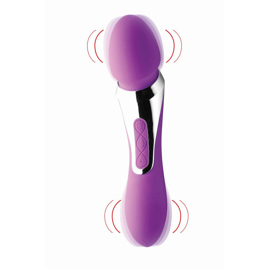 Wand Essentials Vibrators Duo Royale Ultra Powered Dual Ended Silicone Massaging Wand 2 Wand Essentials Vibrators Duo Royale Ultra Powered Dual Ended Silicone Massaging Wand