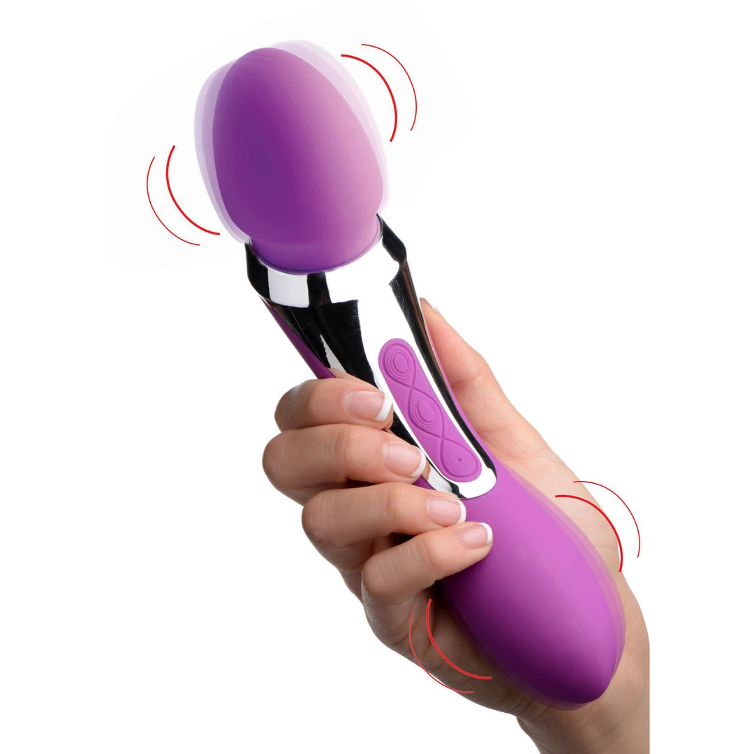 Wand Essentials Vibrators Duo Royale Ultra Powered Dual Ended Silicone Massaging Wand 1 Wand Essentials Vibrators Duo Royale Ultra Powered Dual Ended Silicone Massaging Wand