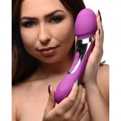 Wand Essentials Vibrators Duo Royale Ultra Powered Dual Ended Silicone Massaging Wand 12 Wand Essentials Vibrators Duo Royale Ultra Powered Dual Ended Silicone Massaging Wand