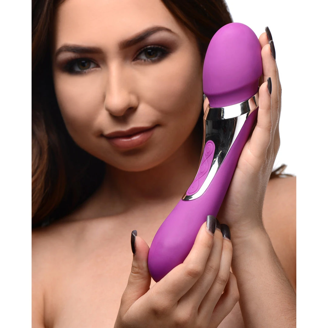 Wand Essentials Vibrators Duo Royale Ultra Powered Dual Ended Silicone Massaging Wand 6 Wand Essentials Vibrators Duo Royale Ultra Powered Dual Ended Silicone Massaging Wand