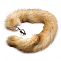 Tailz Extra Long Mink Tail Metal Anal Plug-