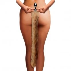 Tailz Extra Long Mink Tail Metal Anal Plug-