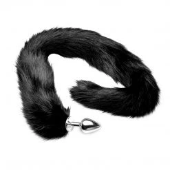 Tailz Extra Long Mink Tail Metal Anal Plug-