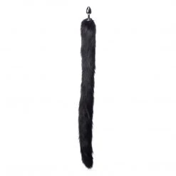 Tailz Extra Long Mink Tail Metal Anal Plug-
