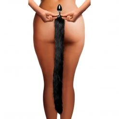 Tailz Extra Long Mink Tail Metal Anal Plug-