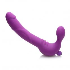 Strap U Royal Revolver Vibrating Strapless Silicone Strap On Dildo