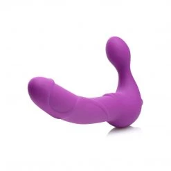 Strap U Royal Revolver Vibrating Strapless Silicone Strap On Dildo