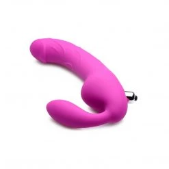 Strap U Royal Rider Vibrating Silicone Strapless Strap On Dildo
