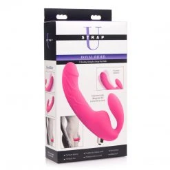 Strap U Royal Rider Vibrating Silicone Strapless Strap On Dildo