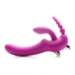 Strap U Regal Rider Vibrating Silicone Strapless Strap On Triple G Dildo Dildos & Strap-Ons