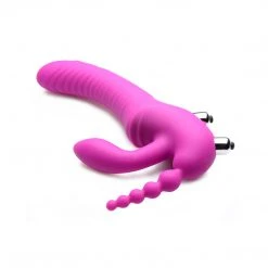 Strap U Regal Rider Vibrating Silicone Strapless Strap On Triple G Dildo Dildos & Strap-Ons