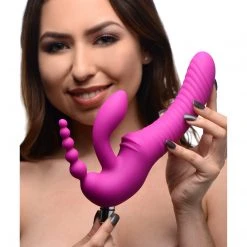 Strap U Regal Rider Vibrating Silicone Strapless Strap On Triple G Dildo Dildos & Strap-Ons