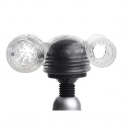 Wand Essentials Twin Turbo Strokers 2 In 1 Wand Attachment For Men Penis Pleasure