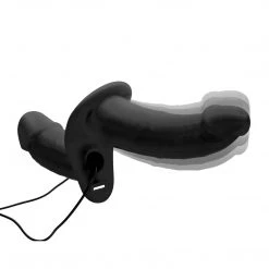 Strap U Power Pegger Silicone Vibrating Double Dildo With Harness Dildos & Strap-Ons