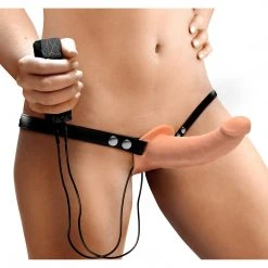 Strap U Power Pegger Silicone Vibrating Double Dildo With Harness Dildos & Strap-Ons